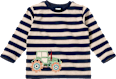 Langarmshirt mit Traktor-Applikation, blau & beige, Gr. 92 ALANA