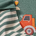 Langarmshirt mit Baustellen-Motiv, grün, Gr. 98 ALANA