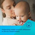 Smoczek silikonowy, symetryczny Light Touch 6-18m Sleepy Koala, niebieski Canpol babies