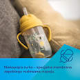 Kubek niekapek z rurką i odważnikiem 270 ml Exotic Animals różowy Canpol babies