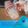 Kubek niekapek z rurką i odważnikiem 270 ml Exotic Animals różowy Canpol babies