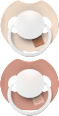 Smoczek silikonowy, dynamiczny Prime 6-18m Ivory Glow/Blush Glow LOVI