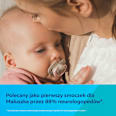 Smoczek silikonowy, symetryczny Light Touch 18m+ Sleepy Koala, niebieski Canpol babies