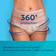 Oddychające majtki poporodowe 2w1 z podkładem L/XL Canpol babies