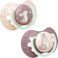 Smoczek 0-6m Night&Day Girl LOVI