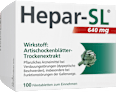 Hepar-SL 640 mg Artischockenblätter-Trockenextrakt  Filmtabletten Hepar-SL