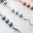 Set lănțișoare de silicon pentru suzetă, albastru babysnugg