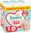 Hlačne plenice velikost 5 - mesečno pakiranje (11-17 kg) Pampers Premium Care