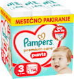Hlačne plenice velikost 3 - mesečno pakiranje (6-11 kg) Pampers Premium Care