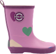 Gummistiefel mit Herz-Muster, rosa, Gr. 26/27 Mikk-Line