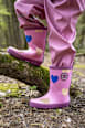 Gummistiefel mit Herz-Muster, rosa, Gr. 26/27 Mikk-Line