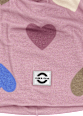 Beanie mit Herz-Muster, rosa, Gr. 86/92 Mikk-Line
