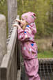 Beanie mit Herz-Muster, rosa, Gr. 86/92 Mikk-Line