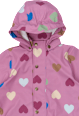 Regenjacke mit Herz-Muster, rosa, Gr. 86/92 Mikk-Line