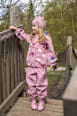 Regenjacke mit Herz-Muster, rosa, Gr. 86/92 Mikk-Line