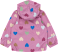 Regenjacke mit Herz-Muster, rosa, Gr. 86/92 Mikk-Line