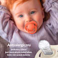 Smoczek silikonowy, dynamiczny Prime 18m+ Ivory Glow/Blush Glow LOVI