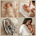 Set prosoape de muselină pentru bebeluși, verde-bej babysnugg