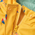 Regenjacke mit Futter & Drachen-Muster, gelb, Gr. 98/104 PUSBLU