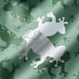 Regenjacke mit Farbwechsel-Frosch-Muster & Futter, grün, Gr. 86/92 PUSBLU