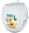 Scutece chiloțel premium numărul 6 XL (15+ kg) babylove