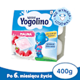 Deser mleczny malina Yogolino, po 6 miesiącu (4 x 100 g) Nestlé