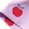 Mütze mit Ripp-Struktur & Apfel-Muster, lila, Gr. 50/51 ALANA