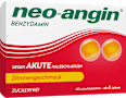 neo-angin 2,68 mg Benzydamin gegen akute Halsschmerzen Lutschtabletten Zitrone neo-angin