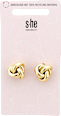 Creolen Ohrstecker Knoten gold s-he stylecollection