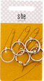 Mehrfachringe schlicht silber  s-he stylecollection