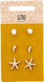 Ohrstecker-Set Seestern gold s-he stylecollection