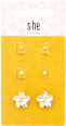 Ohrstecker-Set Blumen gold  s-he stylecollection