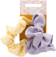 Scrunchie gelb und lila 11 cm s-he stylecollection