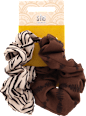 Scrunchie braun und Zebramotiv 11cm s-he stylecollection