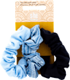 Scrunchie blau und schwarz 7 cm s-he stylecollection