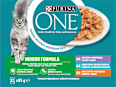 Indoor kapsičky pro kočky kuře, tuňák, telecí ve šťávě 12x85g PURINA ONE