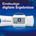 Schwangerschaftstest mit digitaler Anzeige der Woche Clearblue