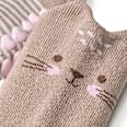 ABS Socken mit Katzen-Motiv, braun, Gr. 23/26 ALANA