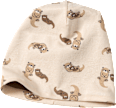 Mütze mit Ripp-Struktur & Otter-Muster, beige, Gr. 50/51 ALANA