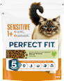 Trockenfutter Katze sensitive 1+ mit Truthahn, Adult PERFECT FIT