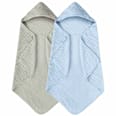 Set prosoape de muselină pentru bebeluși, albastru-gri babysnugg