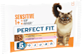 Nassfutter Katze sensitive 1+ mit Huhn & Lachs in Sauce PERFECT FIT