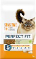 Trockenfutter Katze sensitive 1+ mit Truthahn, Adult PERFECT FIT