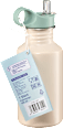 Trinkflasche Kinder Edelstahl beige Löwe  babylove