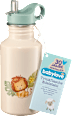 Trinkflasche Kinder Edelstahl beige Löwe  babylove
