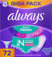 Slipeinlagen Daily Fresh Normal Flexistyle Giga Pack always