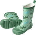 Gummistiefel mit Frosch-Muster, grün, Gr. 26/27 PUSBLU