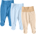 Leggings mit Fuß, blau + beige, Gr. 56 ALANA