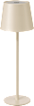LED Tischlampe aus Metall, creme (27x9 cm) dm home