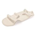 Servierplatte aus Keramik, offwhite/beige (16,6x35x5 cm) dm home